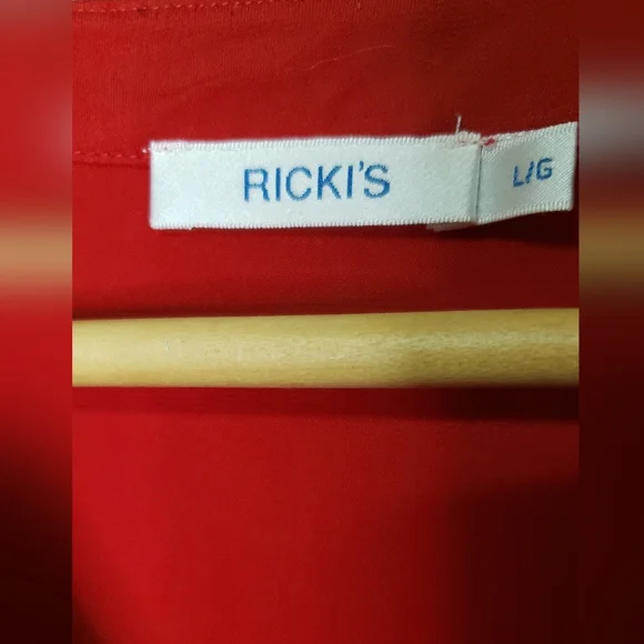 Ricki's Vibrant Red Ruffle Blouse - Picture 2 of 2